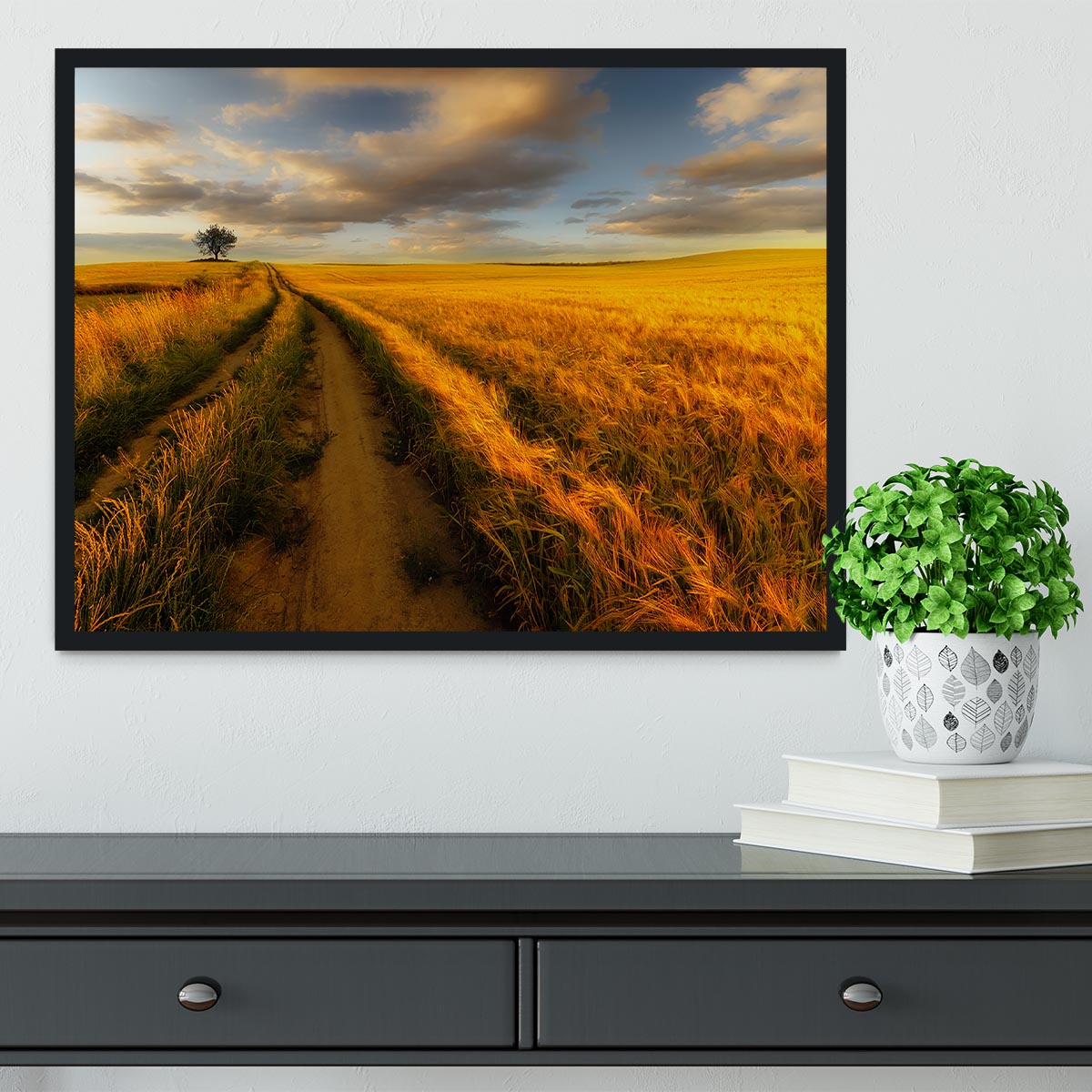 Yellow Framed Print - Canvas Art Rocks - 2