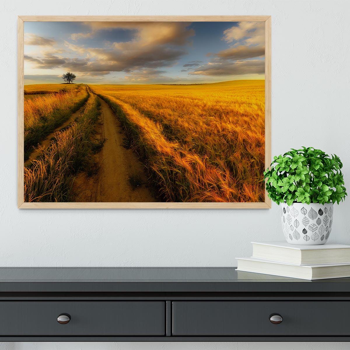 Yellow Framed Print - Canvas Art Rocks - 4