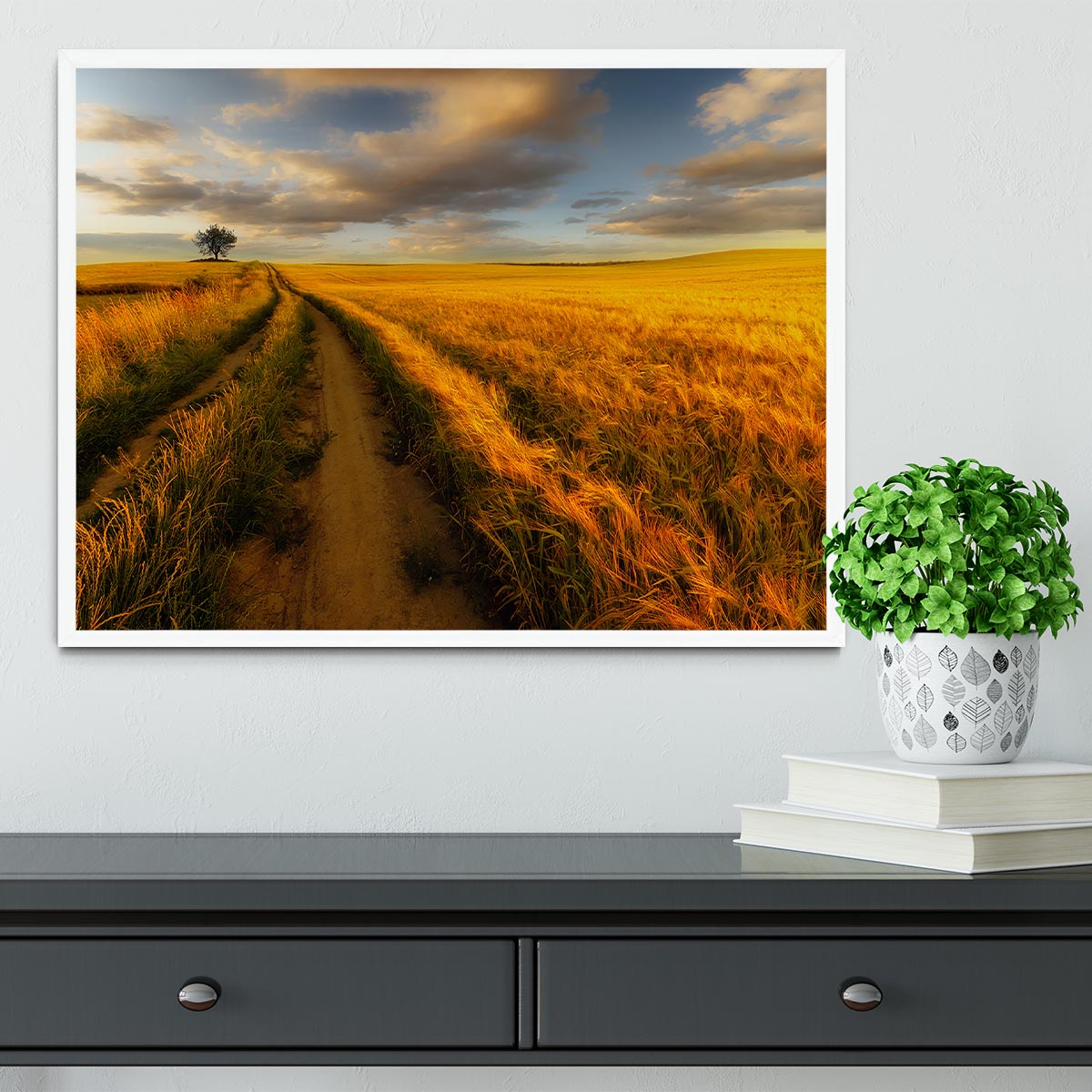 Yellow Framed Print - Canvas Art Rocks -6