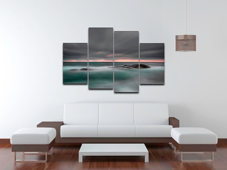 Tranquility 4 Split Panel Canvas - Canvas Art Rocks - 3