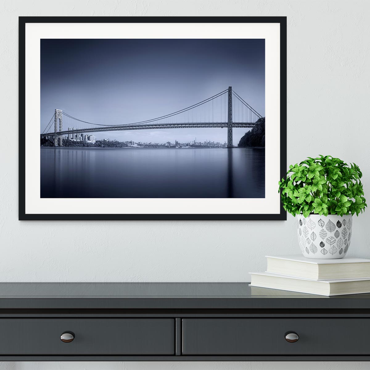 George Washington Bridge Framed Print - Canvas Art Rocks - 1