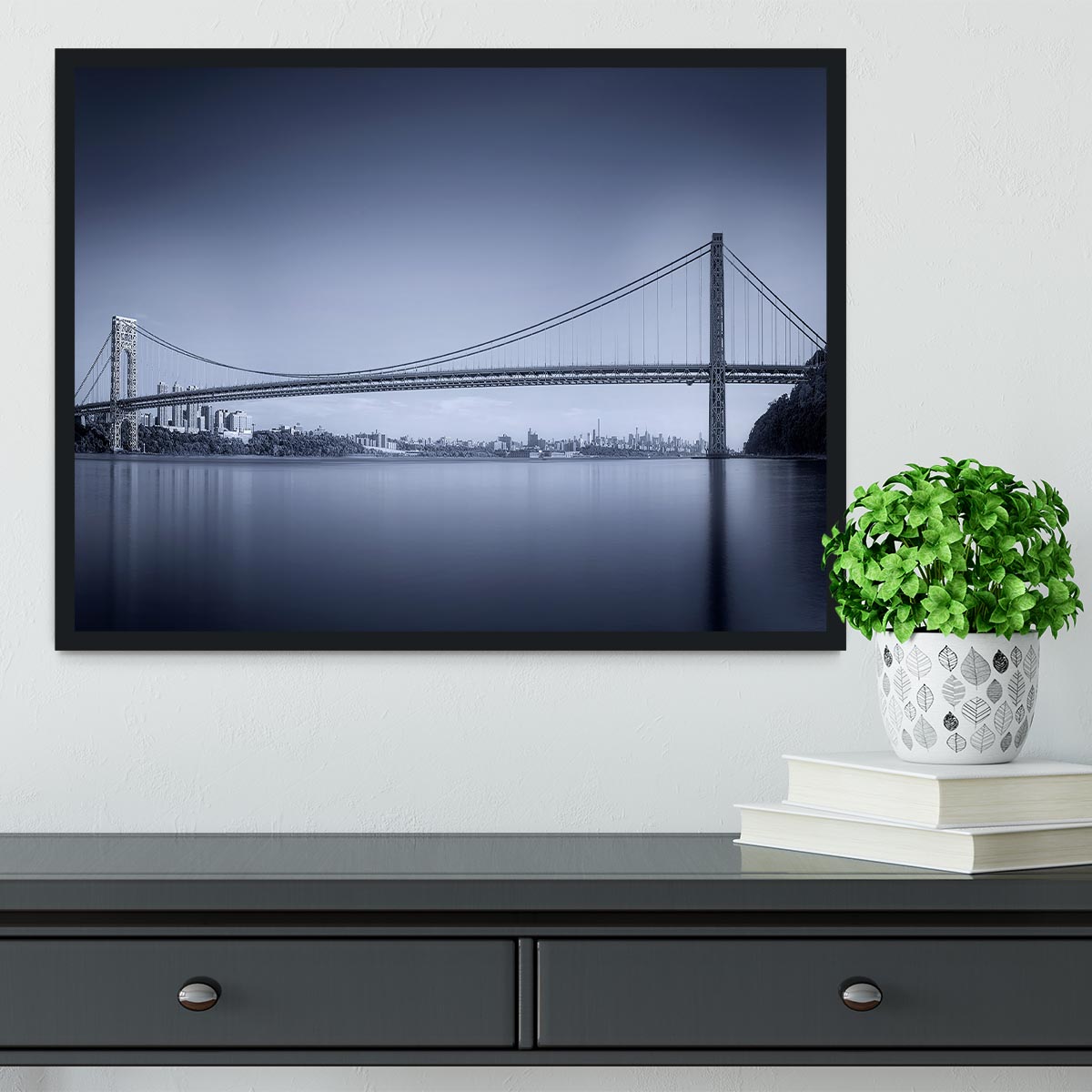 George Washington Bridge Framed Print - Canvas Art Rocks - 2