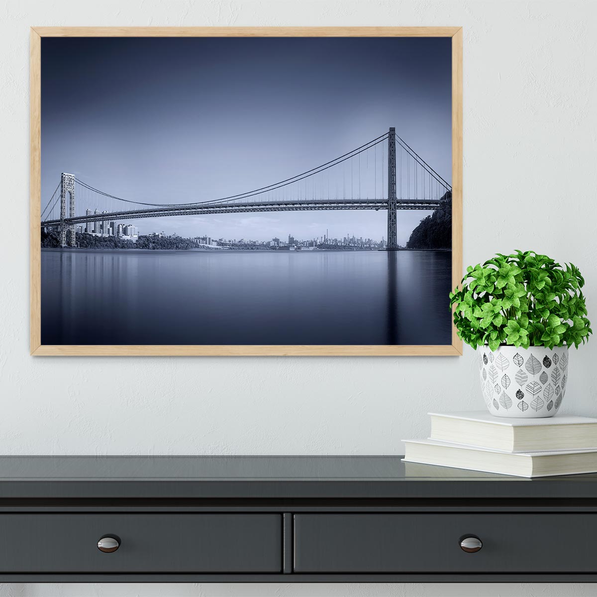 George Washington Bridge Framed Print - Canvas Art Rocks - 4