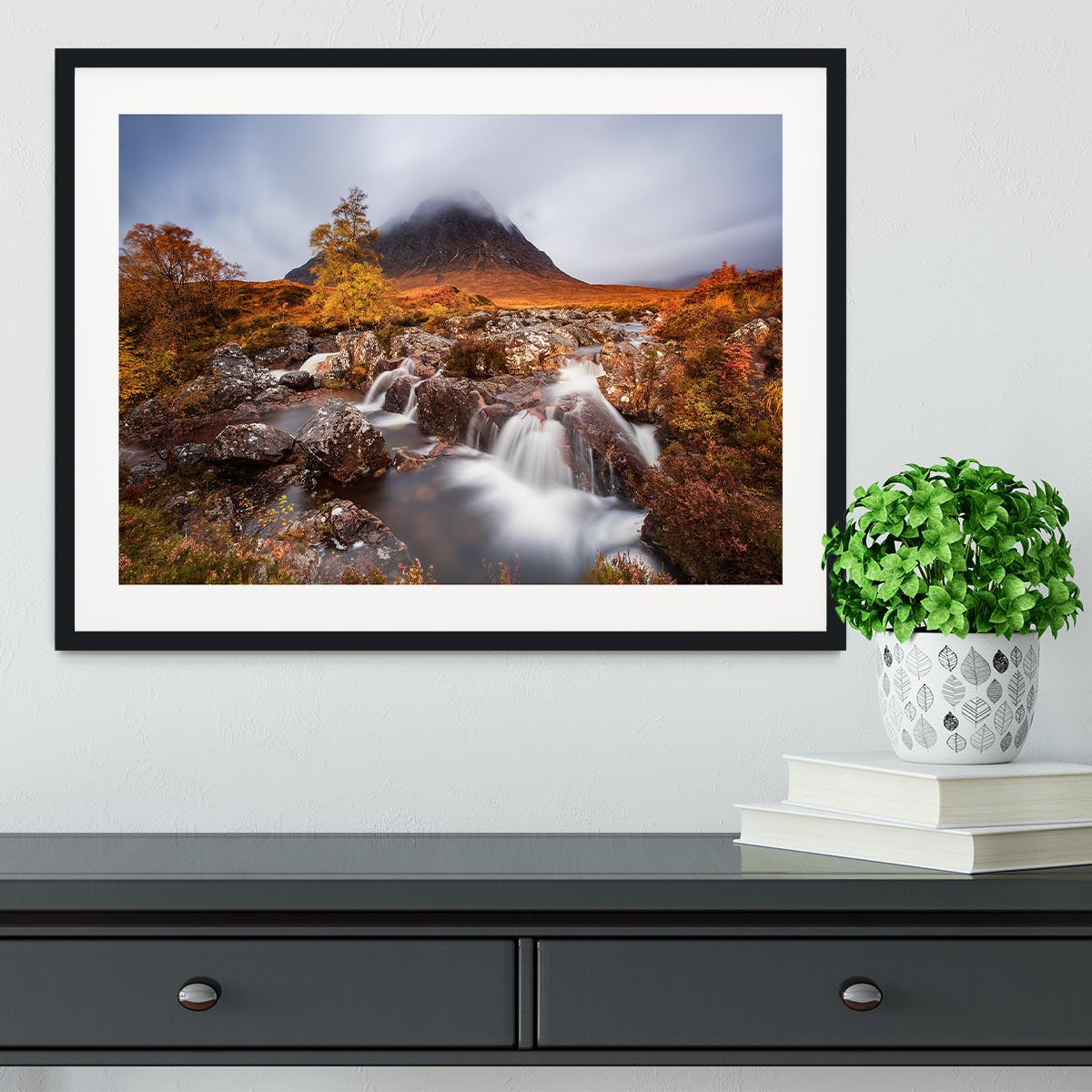 Autumn In The Glencoe Framed Print - Canvas Art Rocks - 1