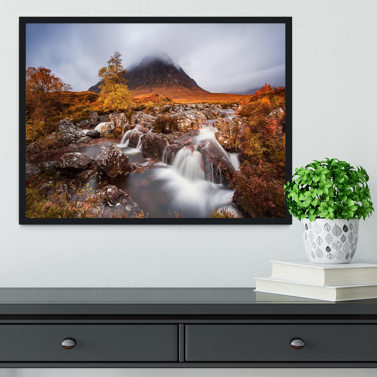 Autumn In The Glencoe Framed Print - Canvas Art Rocks - 2