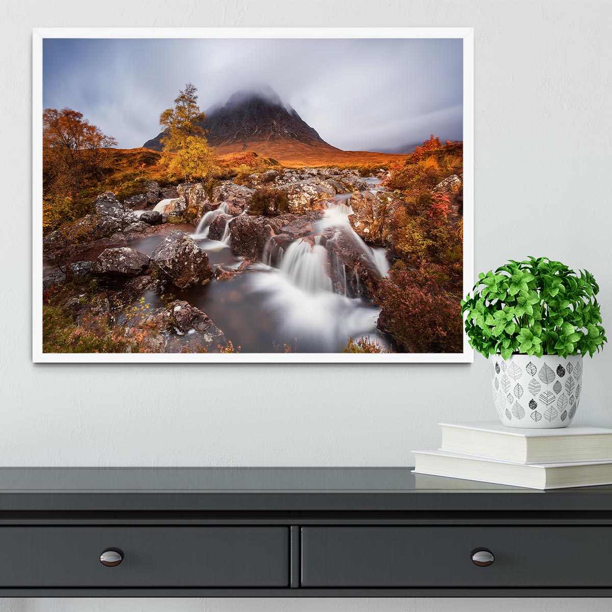 Autumn In The Glencoe Framed Print - Canvas Art Rocks -6