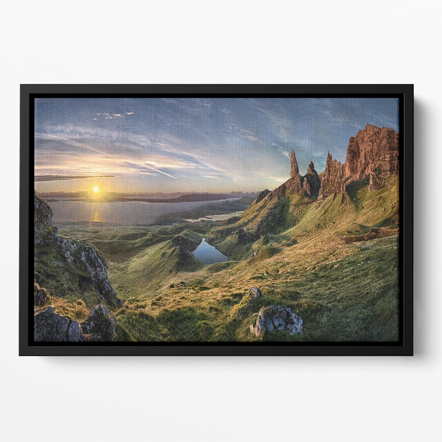 The Old Man Of Storr Floating Framed Canvas - Canvas Art Rocks - 2