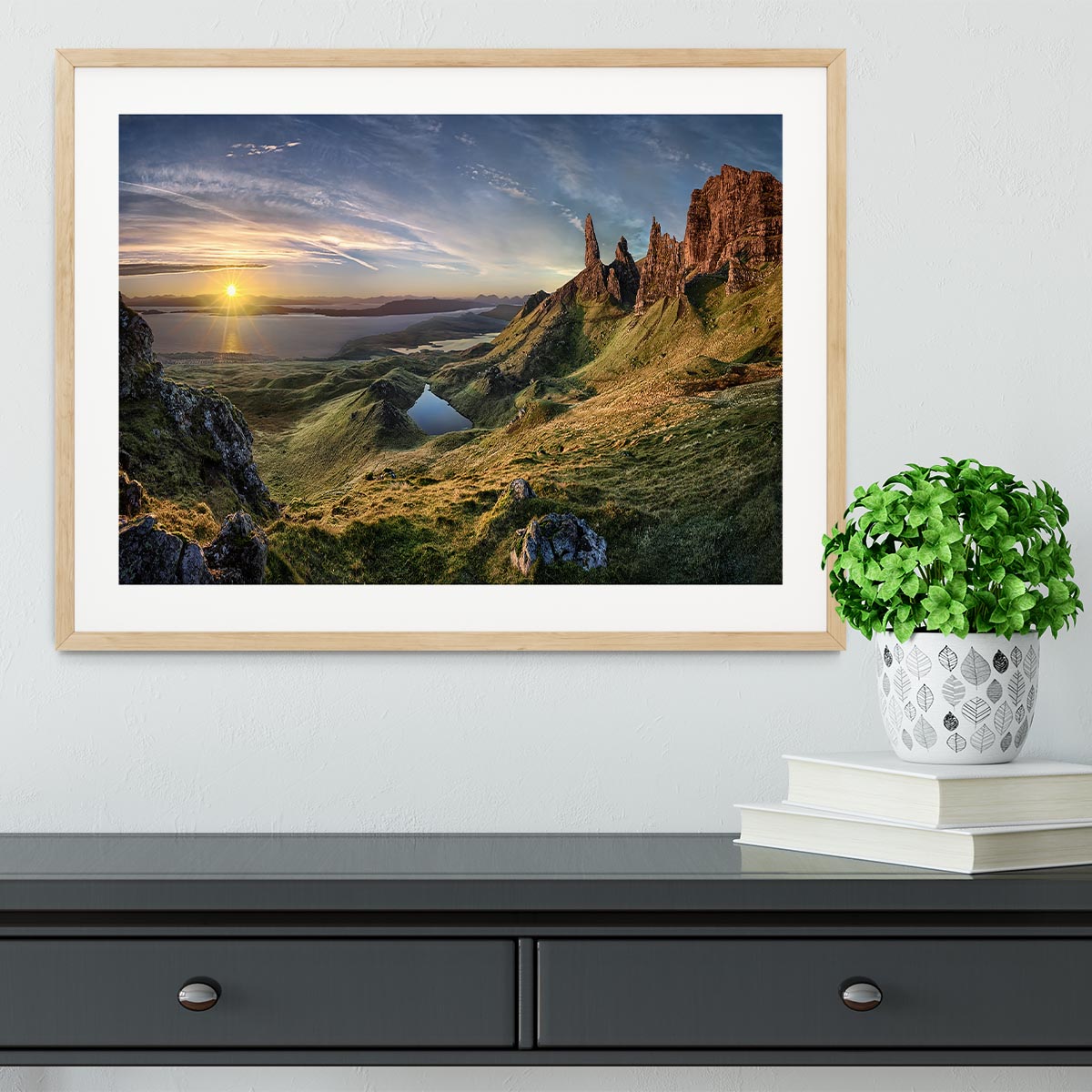 The Old Man Of Storr Framed Print - Canvas Art Rocks - 3