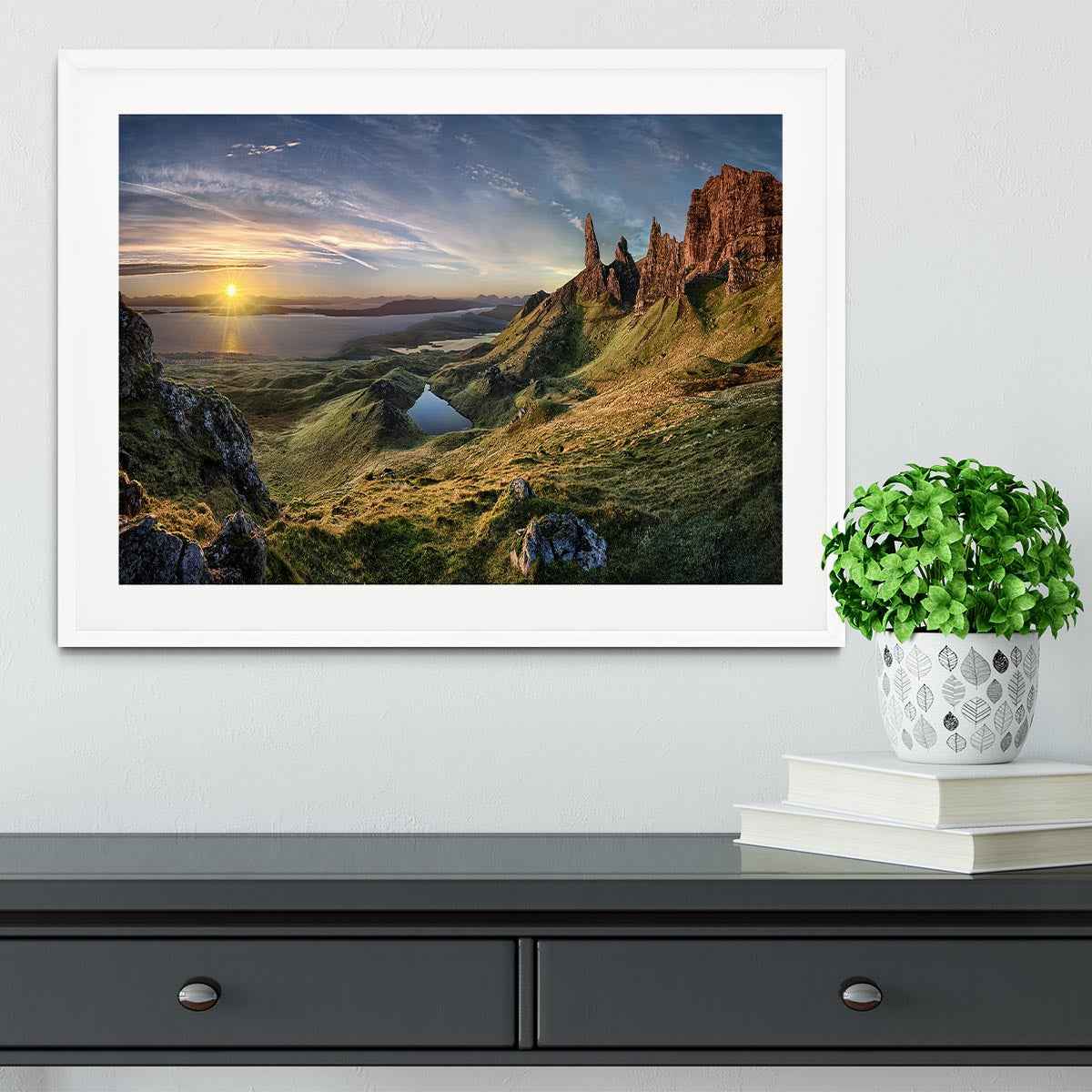 The Old Man Of Storr Framed Print - Canvas Art Rocks - 5