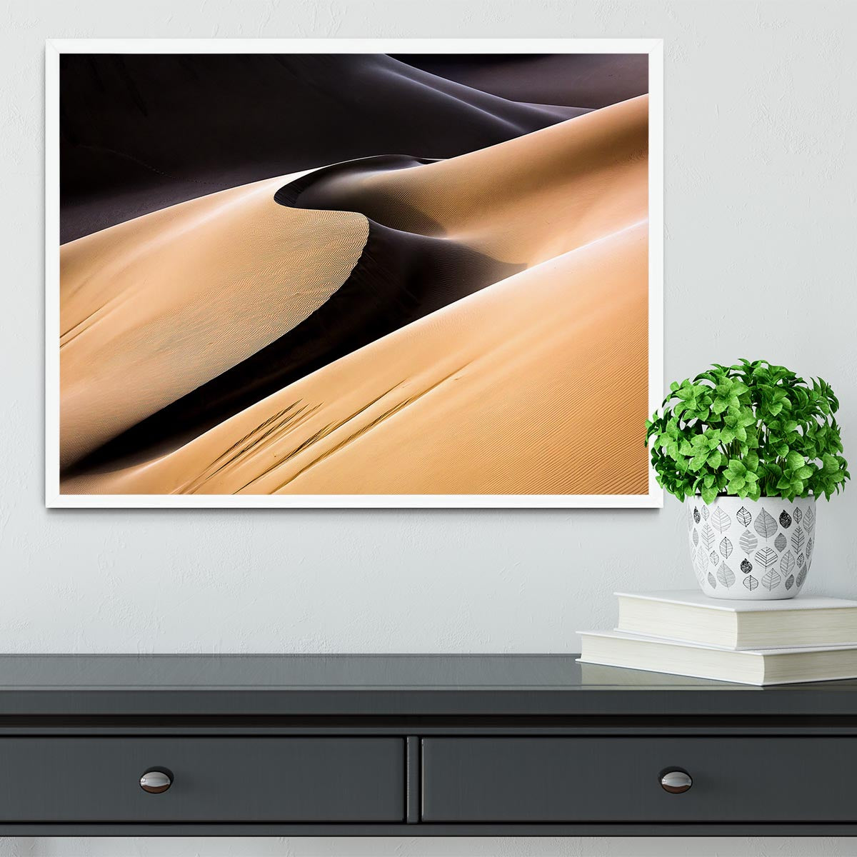 Desert Sand Framed Print - Canvas Art Rocks -6