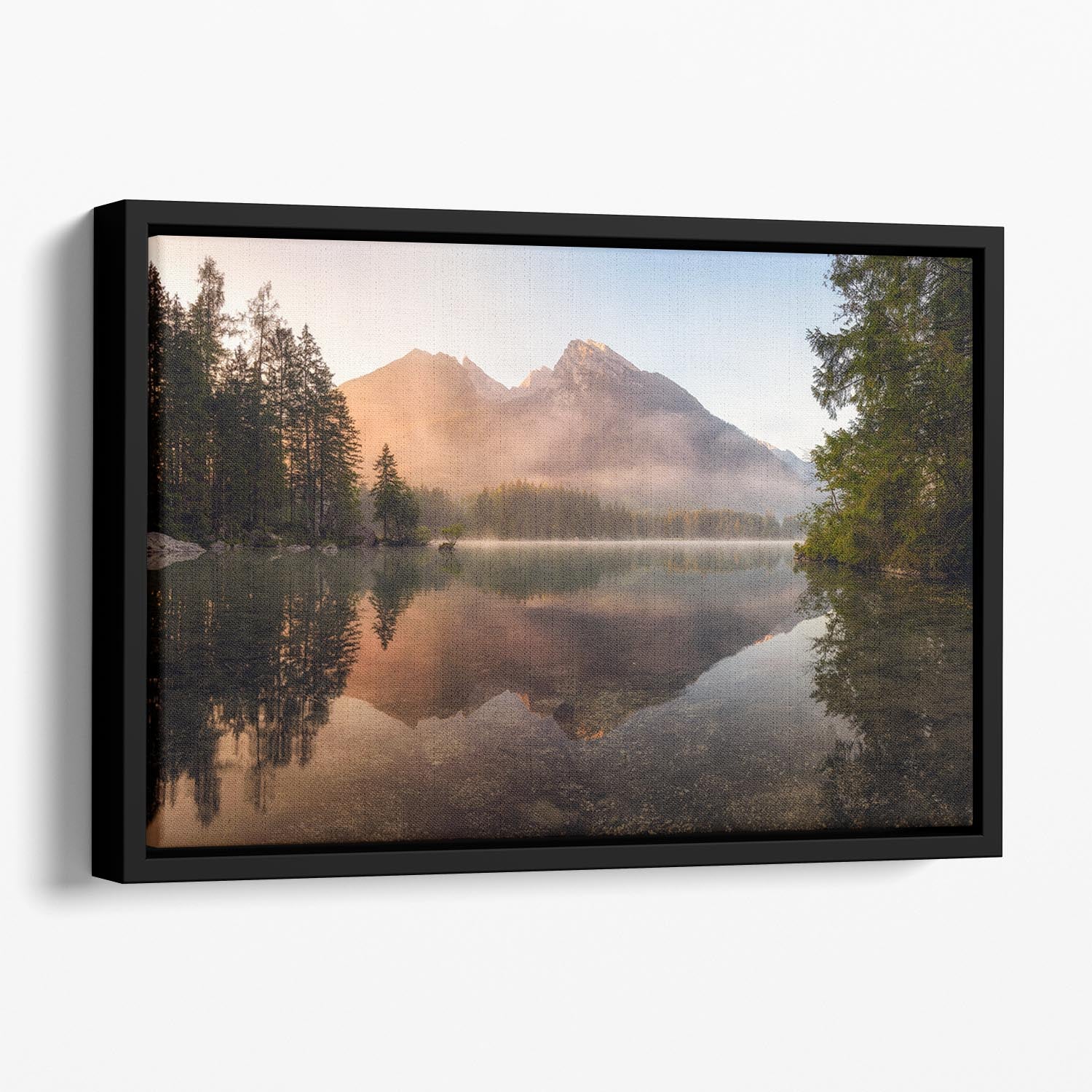 Glowing Mist Floating Framed Canvas - Canvas Art Rocks - 1