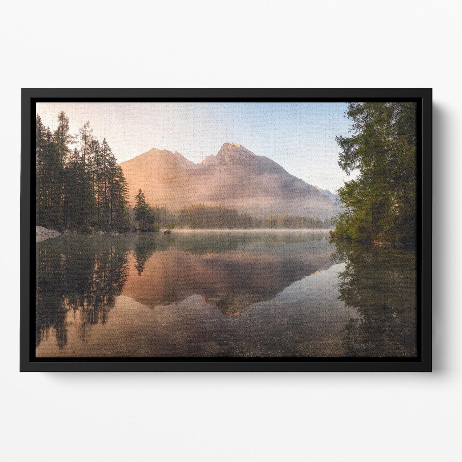 Glowing Mist Floating Framed Canvas - Canvas Art Rocks - 2