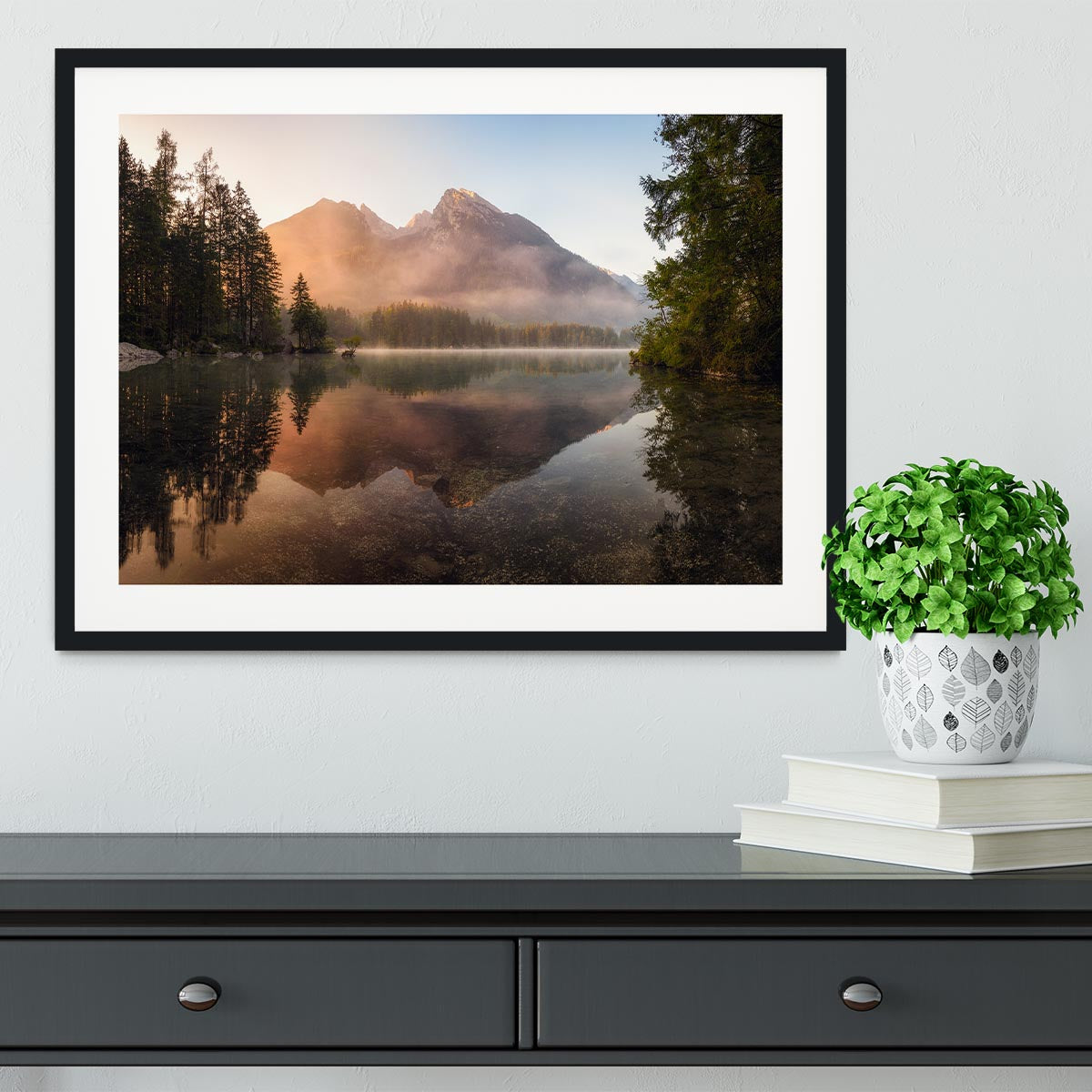 Glowing Mist Framed Print - Canvas Art Rocks - 1