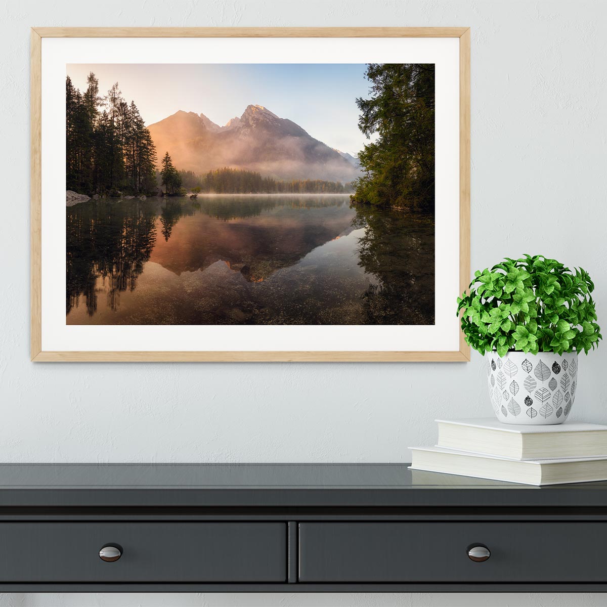 Glowing Mist Framed Print - Canvas Art Rocks - 3