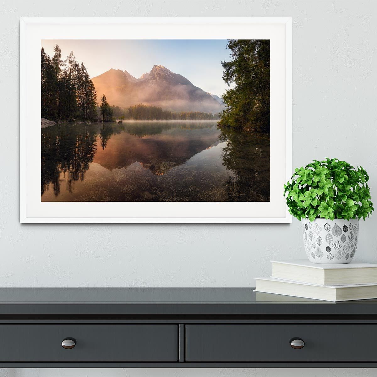 Glowing Mist Framed Print - Canvas Art Rocks - 5