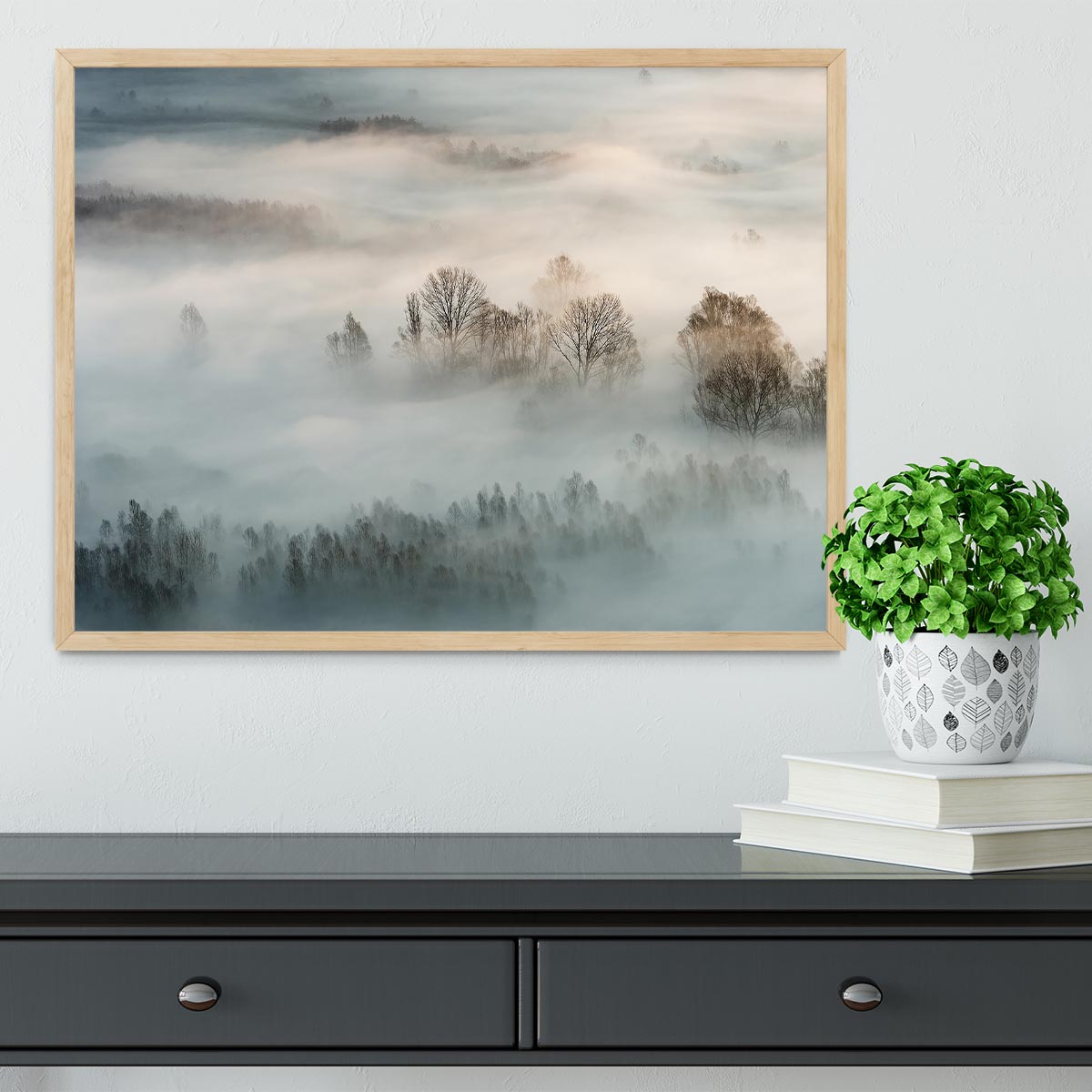 Winter Fog Framed Print - Canvas Art Rocks - 4