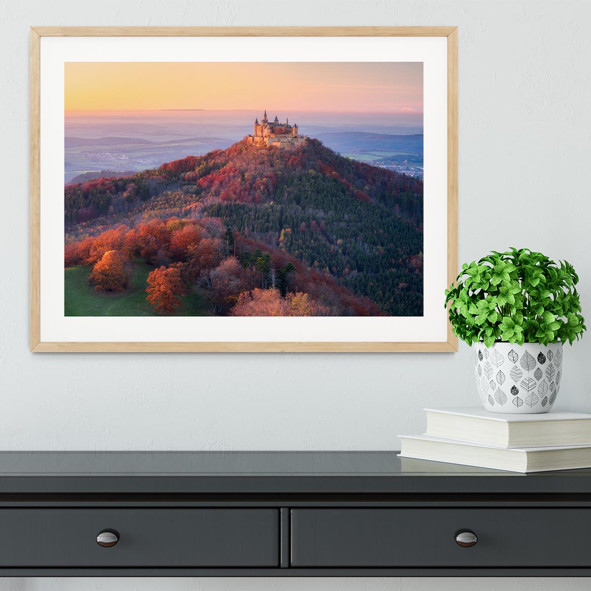 Golden Autumn Evening Framed Print - Canvas Art Rocks - 3