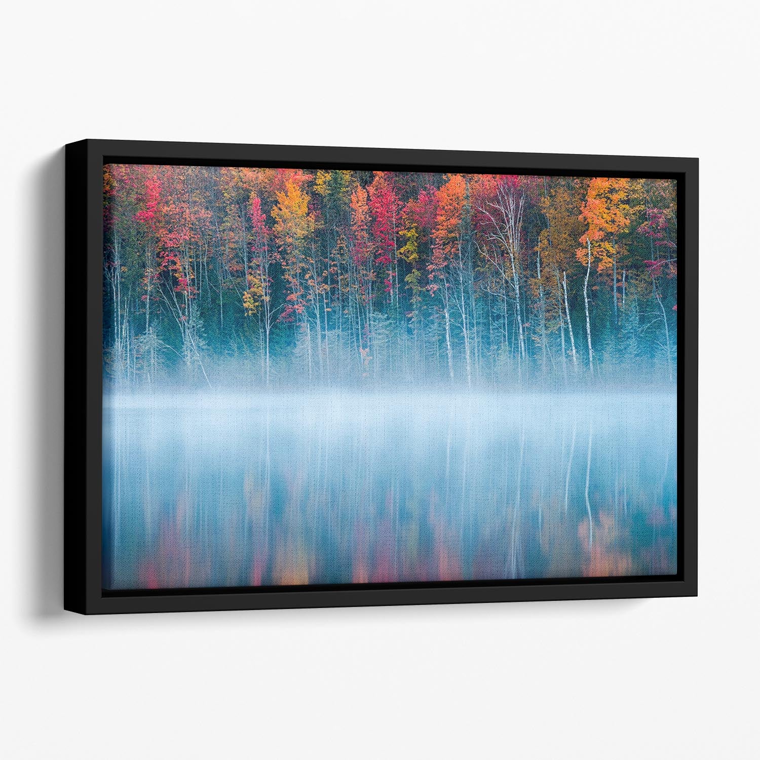 Morning Reflection Floating Framed Canvas - Canvas Art Rocks - 1