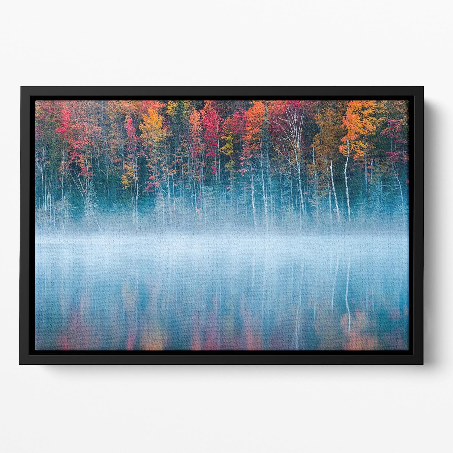 Morning Reflection Floating Framed Canvas - Canvas Art Rocks - 2