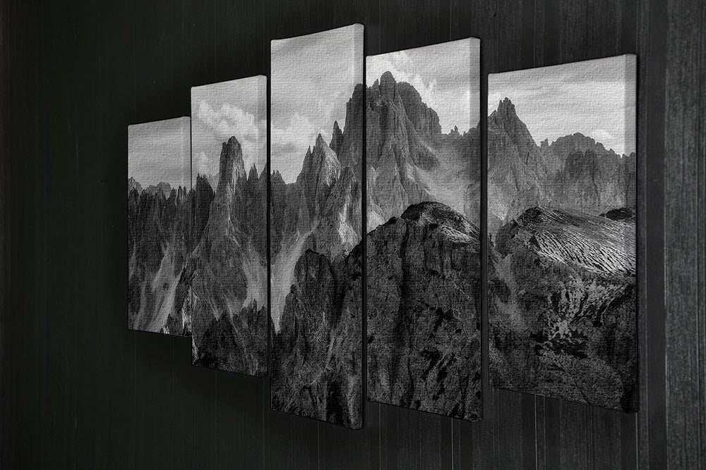 The Peaks 5 Split Panel Canvas - Canvas Art Rocks - 2