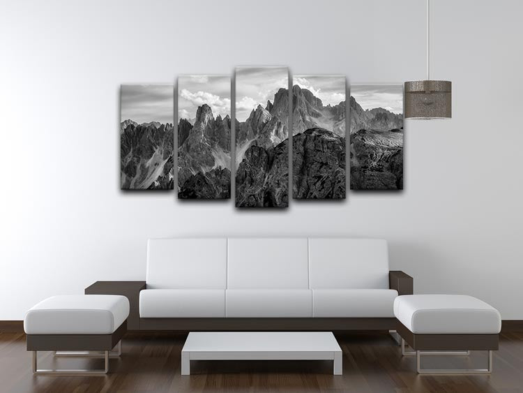 The Peaks 5 Split Panel Canvas - Canvas Art Rocks - 3