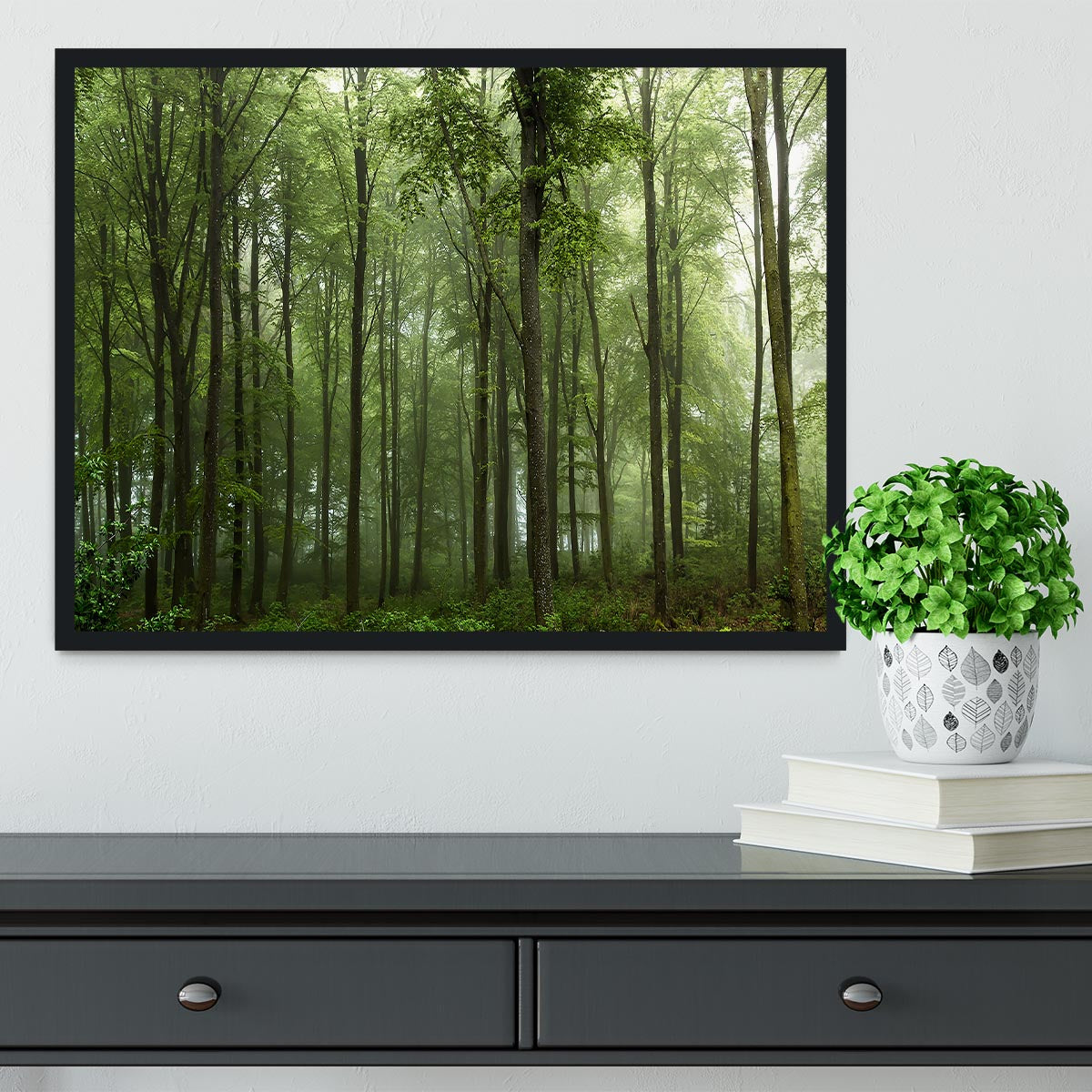 Forest Framed Print - Canvas Art Rocks - 2