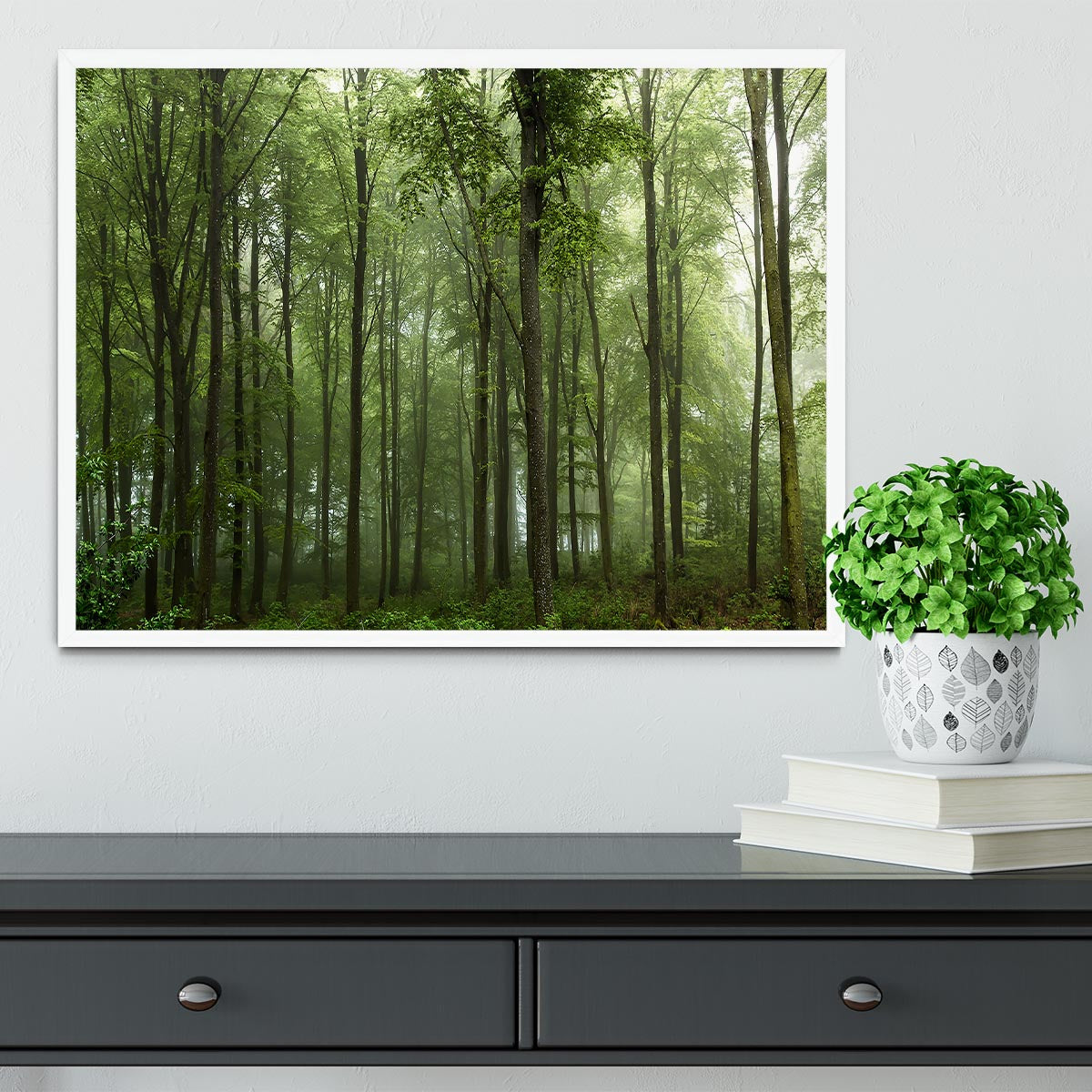 Forest Framed Print - Canvas Art Rocks -6