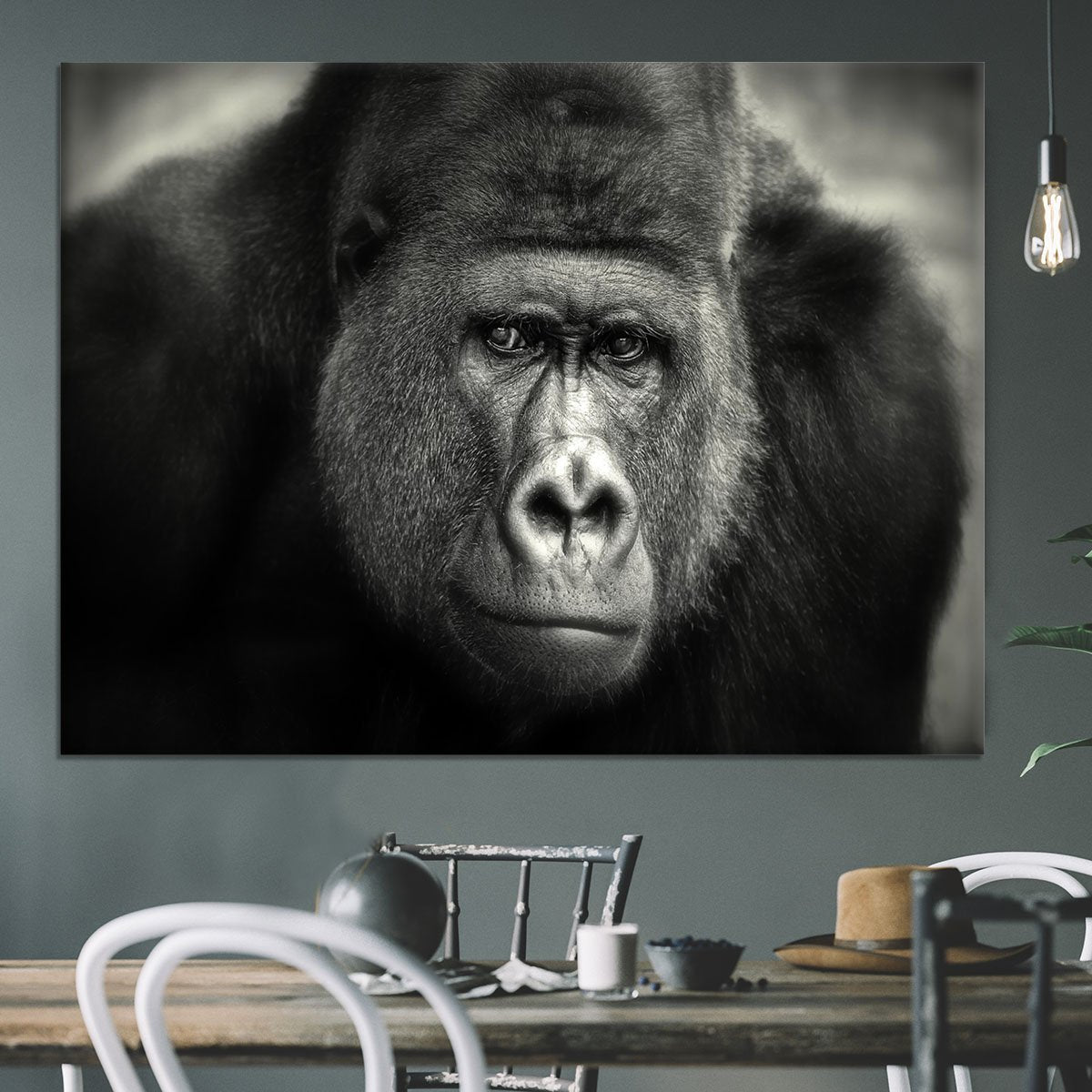 Gorilla Canvas Print or Poster - Canvas Art Rocks - 3