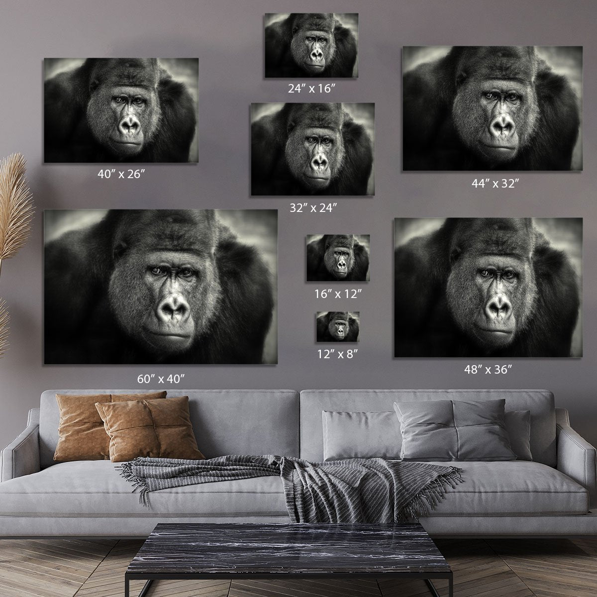 Gorilla Canvas Print or Poster - Canvas Art Rocks - 7