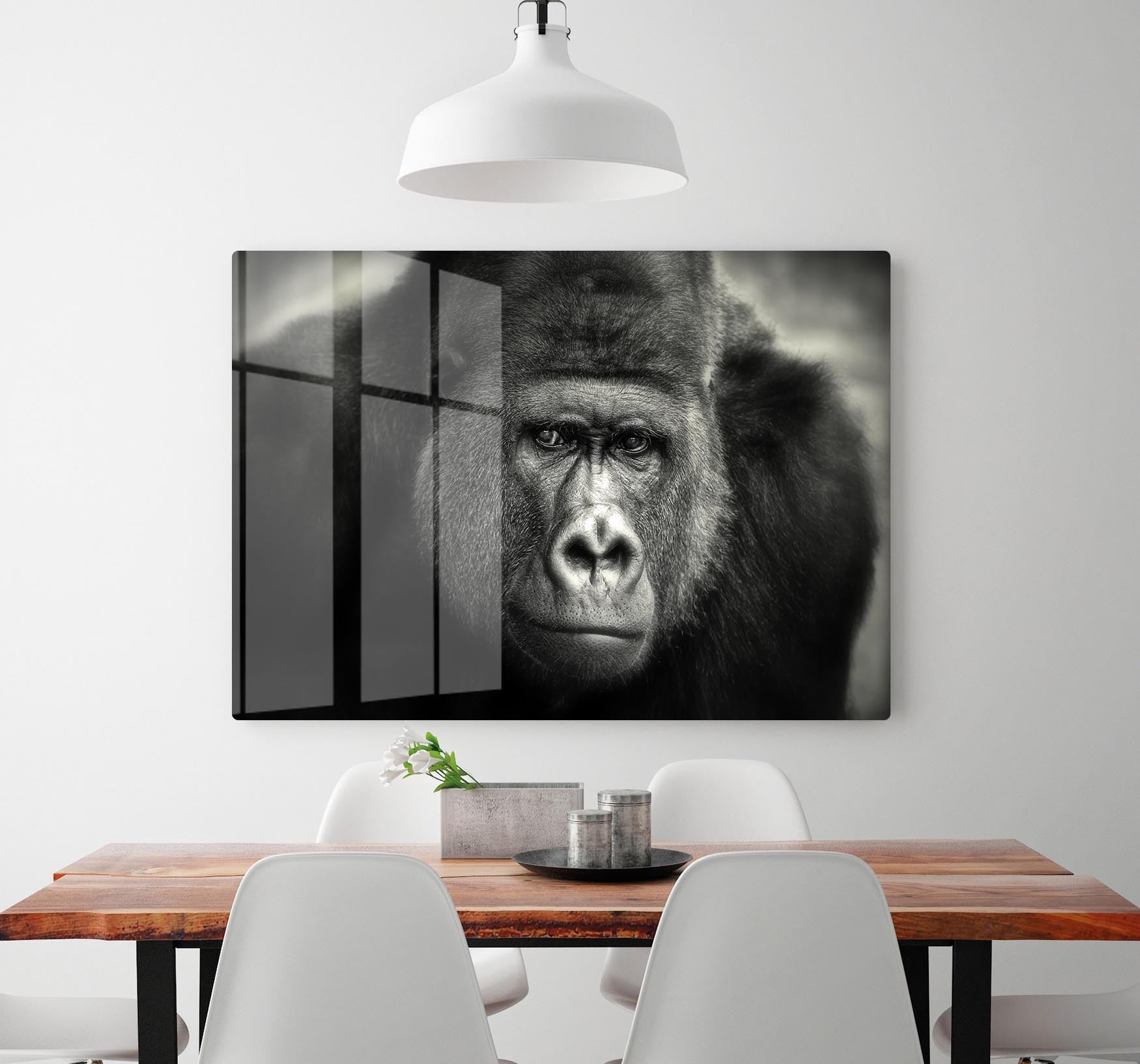 Gorilla HD Metal Print - Canvas Art Rocks - 2