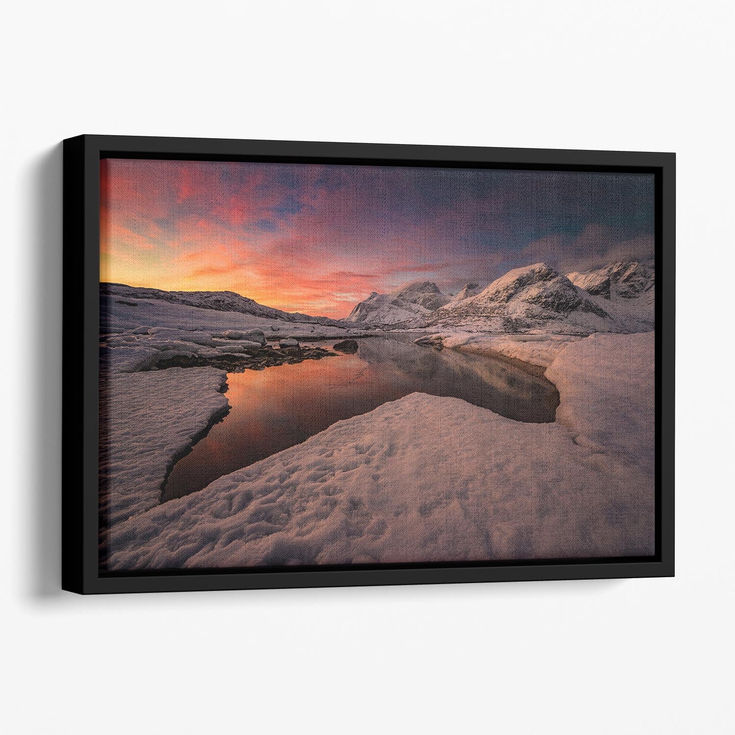 Good Morning Floating Framed Canvas - Canvas Art Rocks - 1