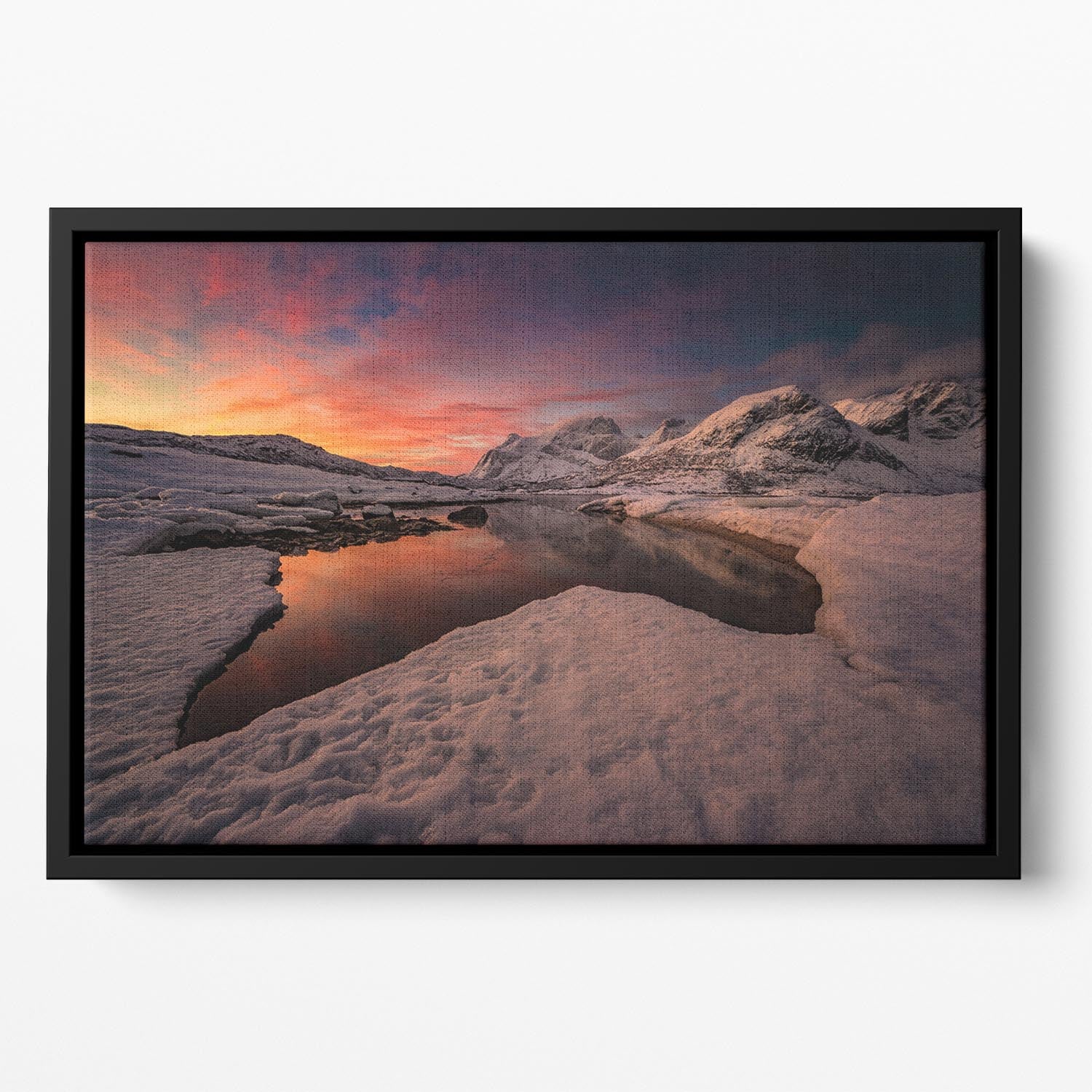 Good Morning Floating Framed Canvas - Canvas Art Rocks - 2