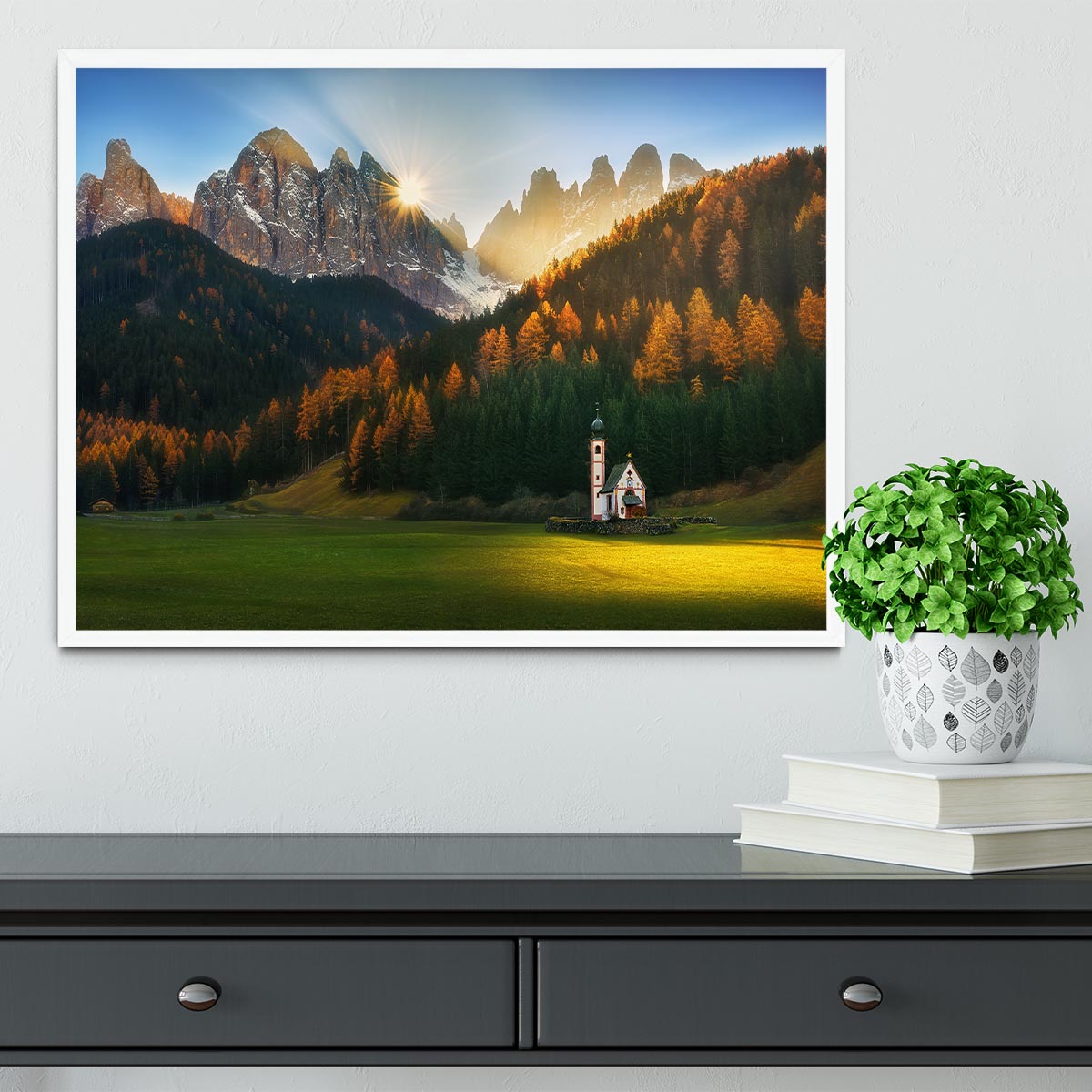 Santa Maddalena Framed Print - Canvas Art Rocks -6