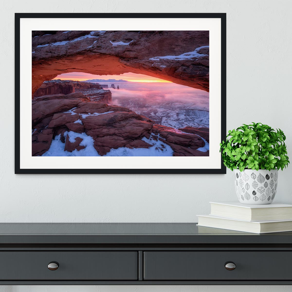 The Moment Right Before Sunrise Framed Print - Canvas Art Rocks - 1