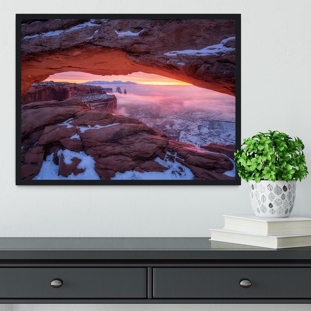 The Moment Right Before Sunrise Framed Print - Canvas Art Rocks - 2