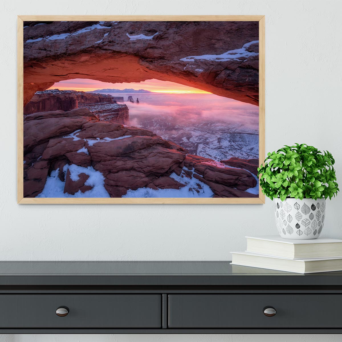 The Moment Right Before Sunrise Framed Print - Canvas Art Rocks - 4