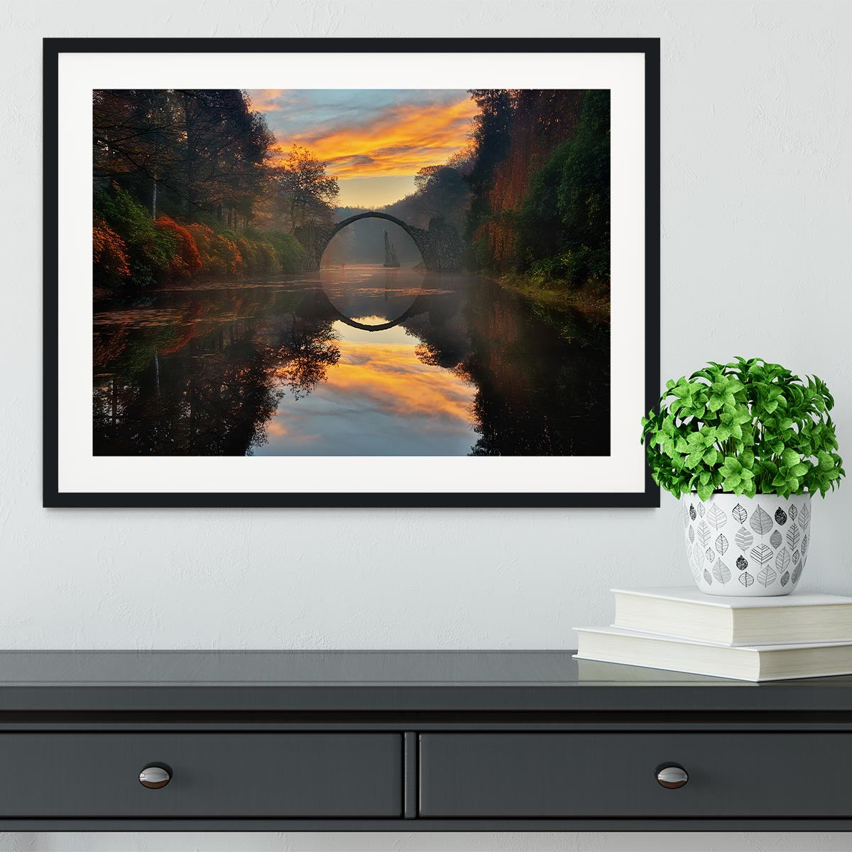 Autumn Garden Framed Print - Canvas Art Rocks - 1