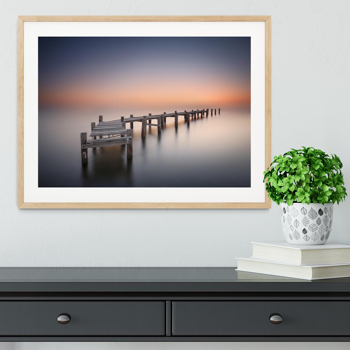 Old Pier Ii Framed Print - Canvas Art Rocks - 3