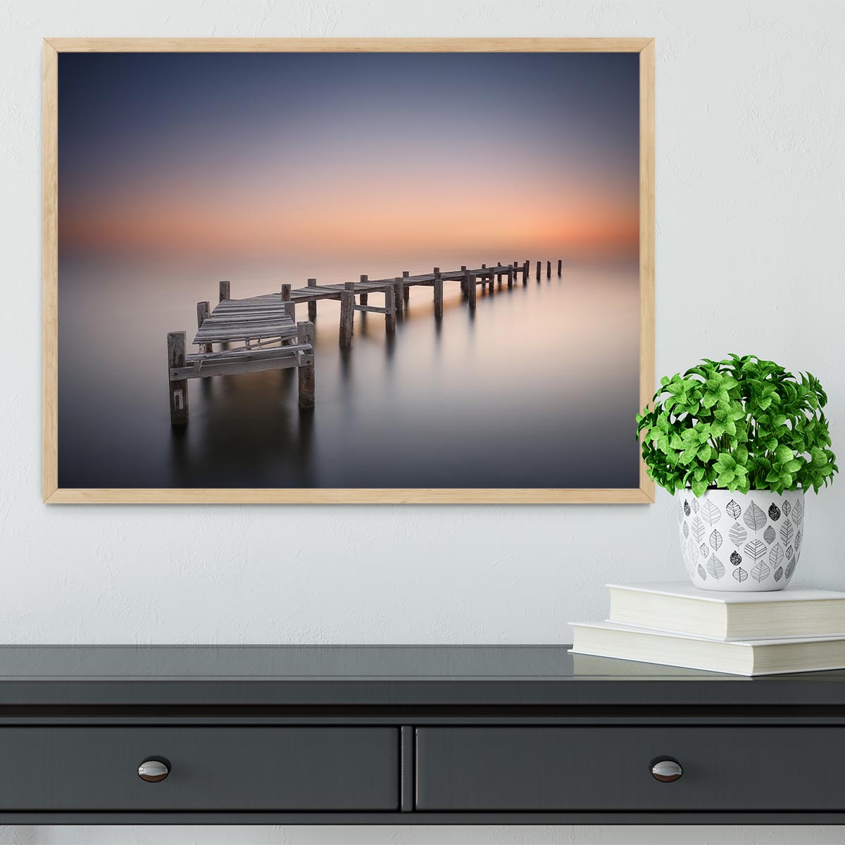 Old Pier Ii Framed Print - Canvas Art Rocks - 4