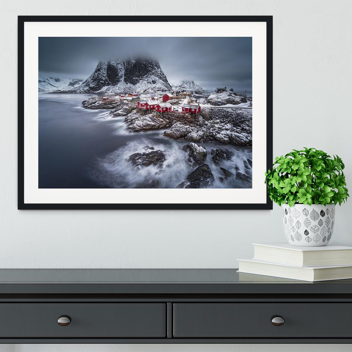 Winter Lofoten Islands Framed Print - Canvas Art Rocks - 1