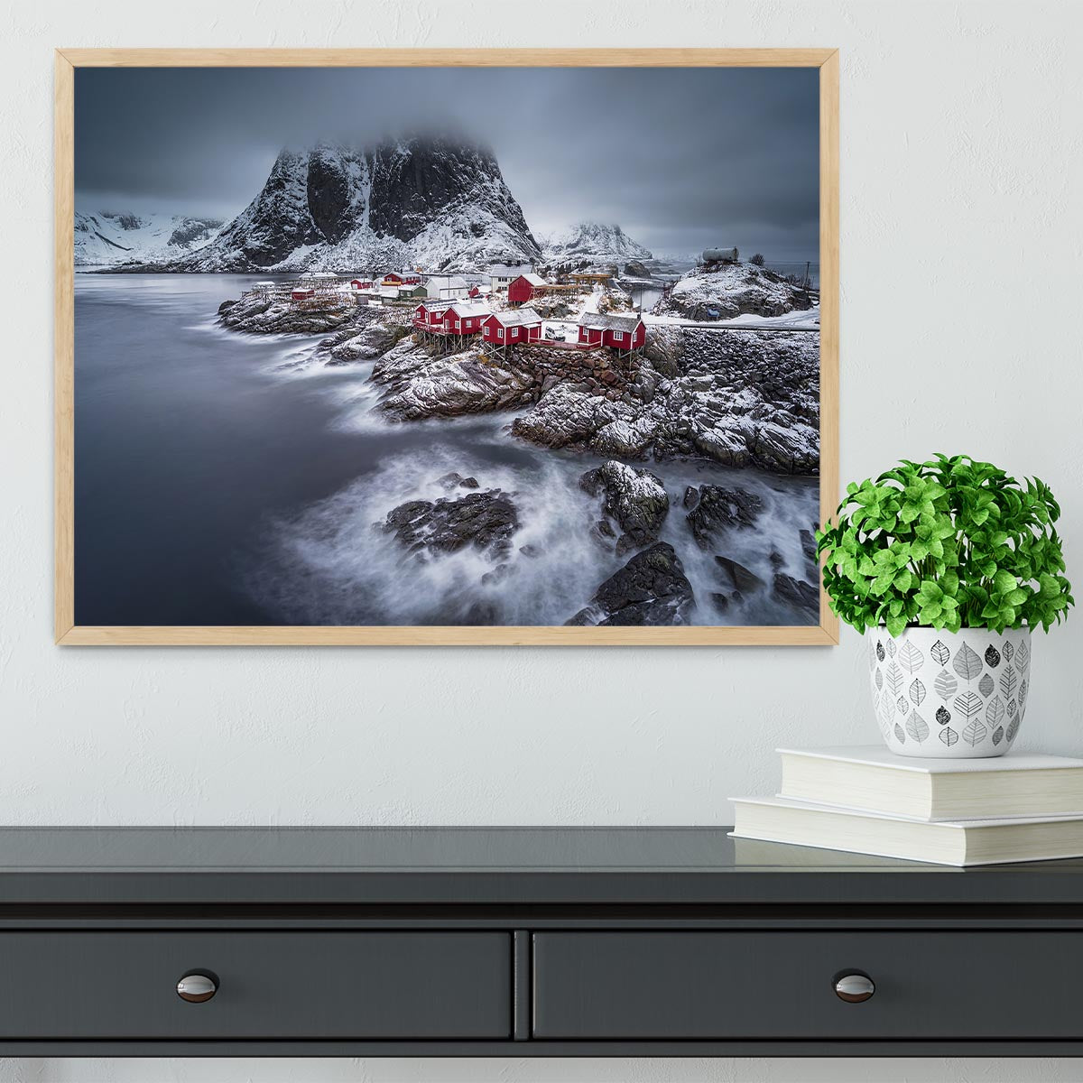 Winter Lofoten Islands Framed Print - Canvas Art Rocks - 4