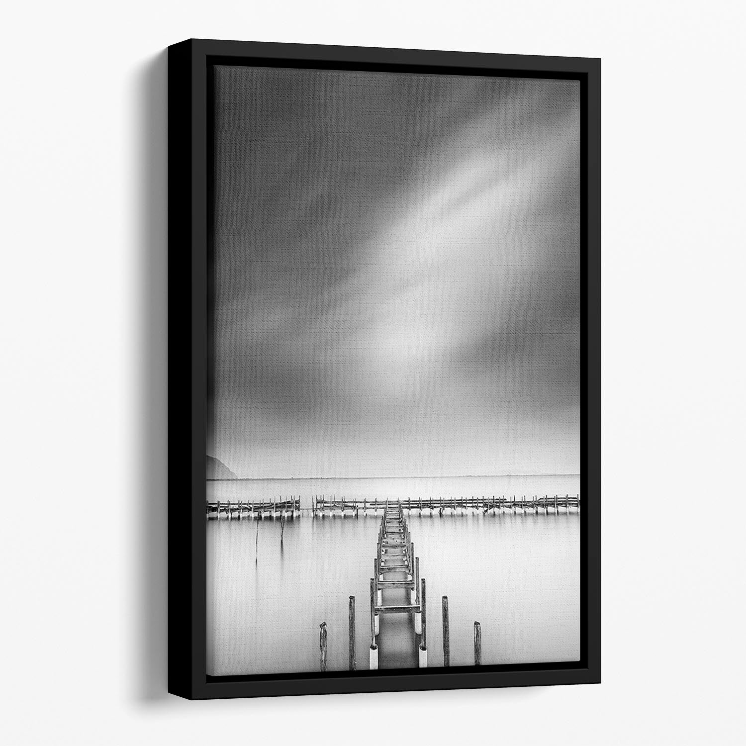 By The Sea 012 Floating Framed Canvas - Canvas Art Rocks - 1