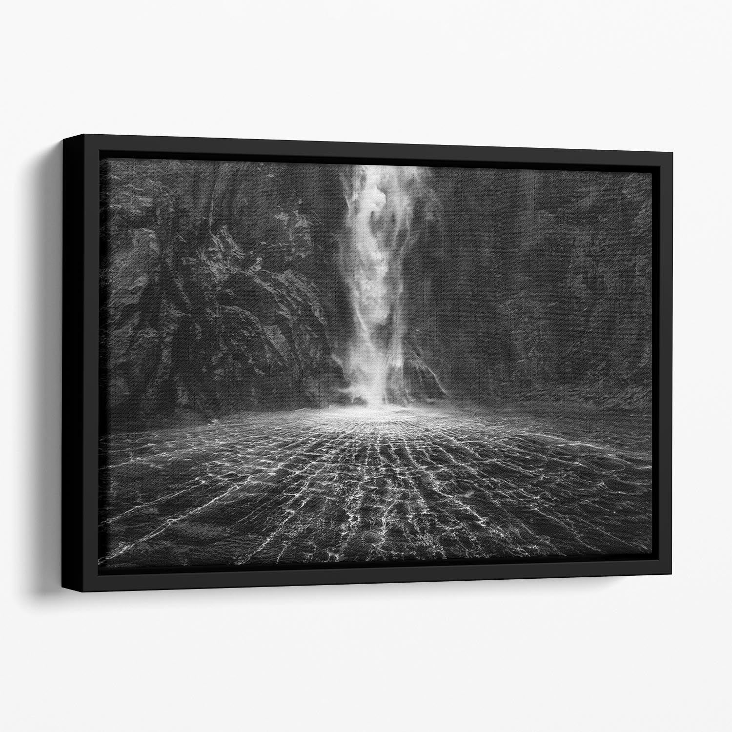 Sky Fall Floating Framed Canvas - Canvas Art Rocks - 1