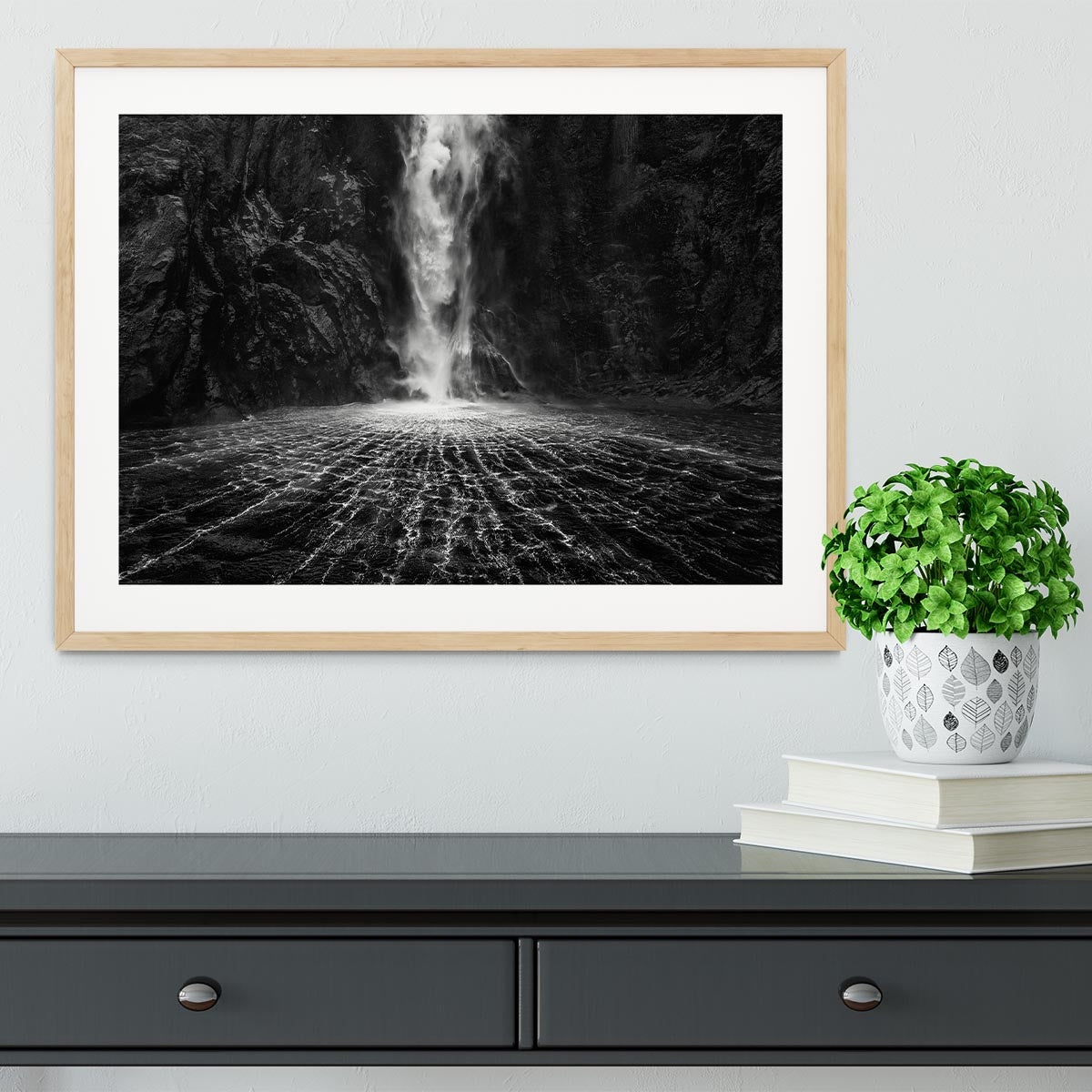 Sky Fall Framed Print - Canvas Art Rocks - 3