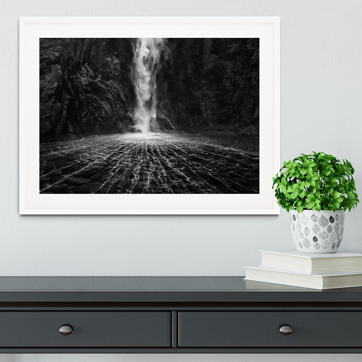 Sky Fall Framed Print - Canvas Art Rocks - 5