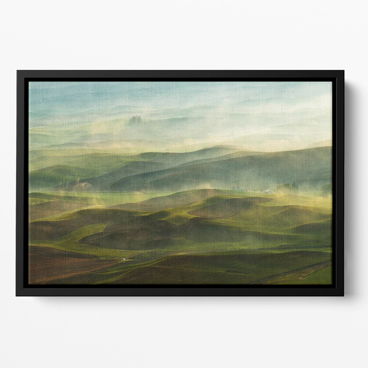 Golden Morning-Palouse Floating Framed Canvas - Canvas Art Rocks - 2