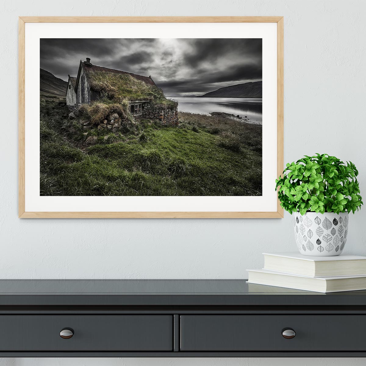 Turf And Stones Framed Print - Canvas Art Rocks - 3