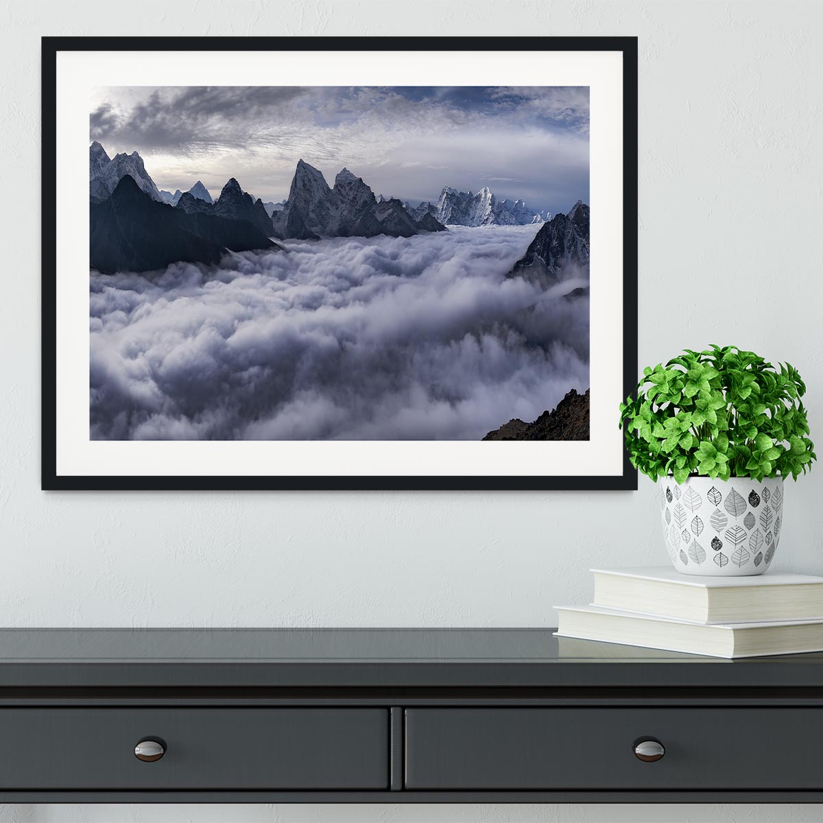 Cloud River Framed Print - Canvas Art Rocks - 1