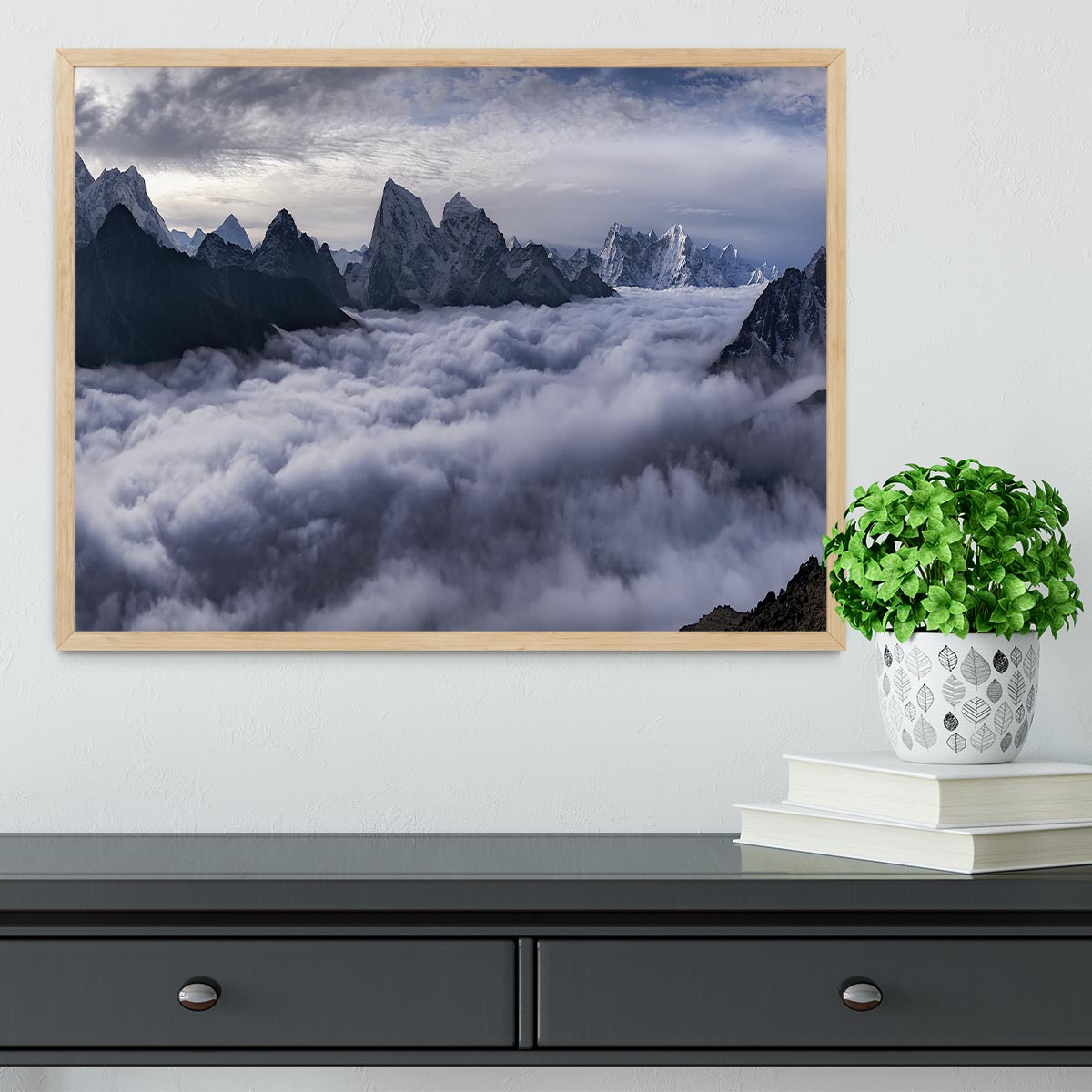 Cloud River Framed Print - Canvas Art Rocks - 4