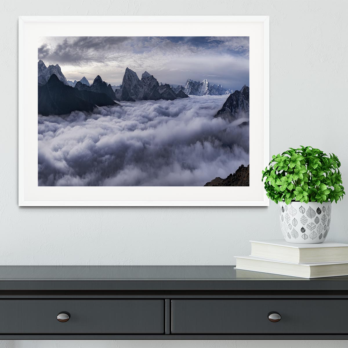 Cloud River Framed Print - Canvas Art Rocks - 5